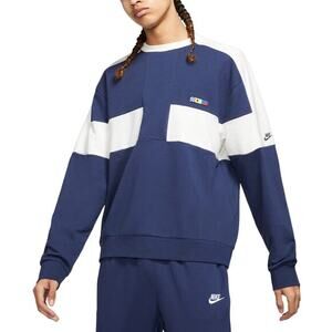 (S/M) Nike NSW Reissue French Terry Crewneck Midnight‎ Navy RARE